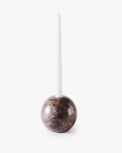 Dusty Deco Sphere Candle Holder 10 Grey