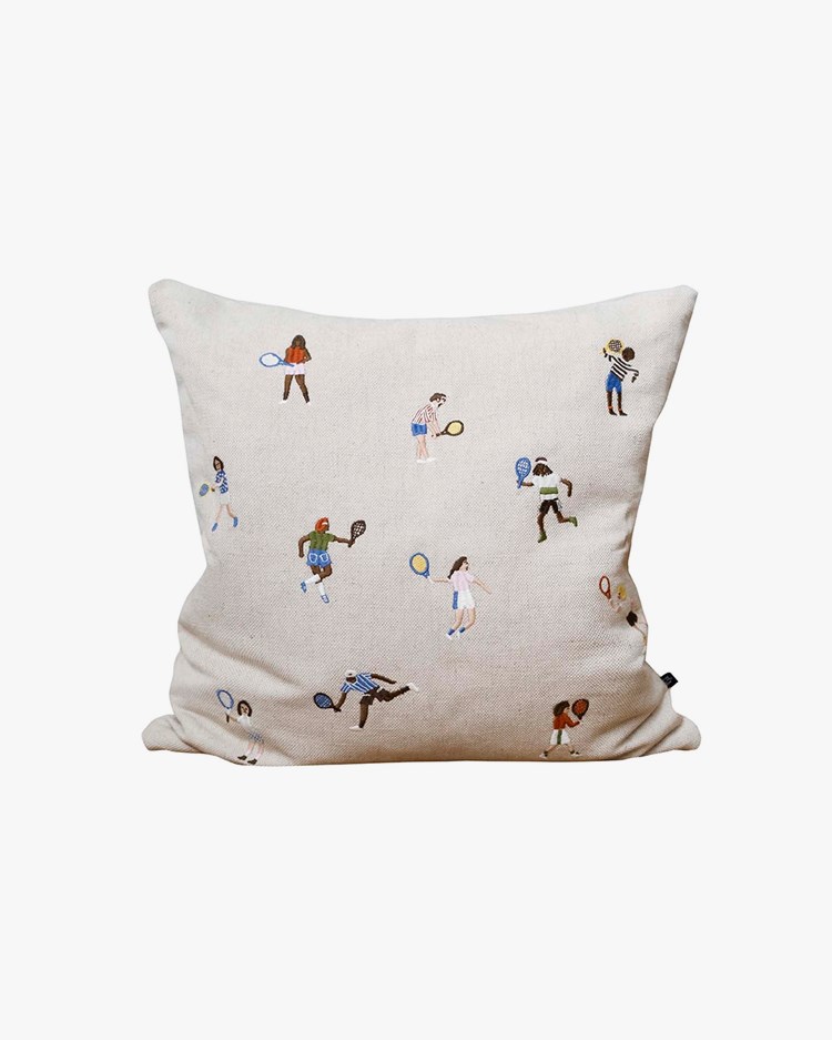 Fine Little Day Tennis Embroidered Cushion Cover
