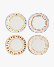 &Klevering Plate Boavista Set Of 4 Multicolor