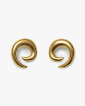 Blue Billie Saturn Earrings Gold