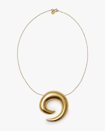Blue Billie Saturn Necklace Gold