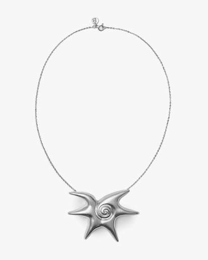 Blue Billie Solar Necklace Silver