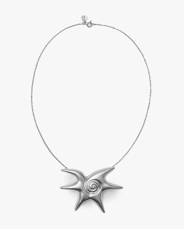 Blue Billie Solar Necklace Silver