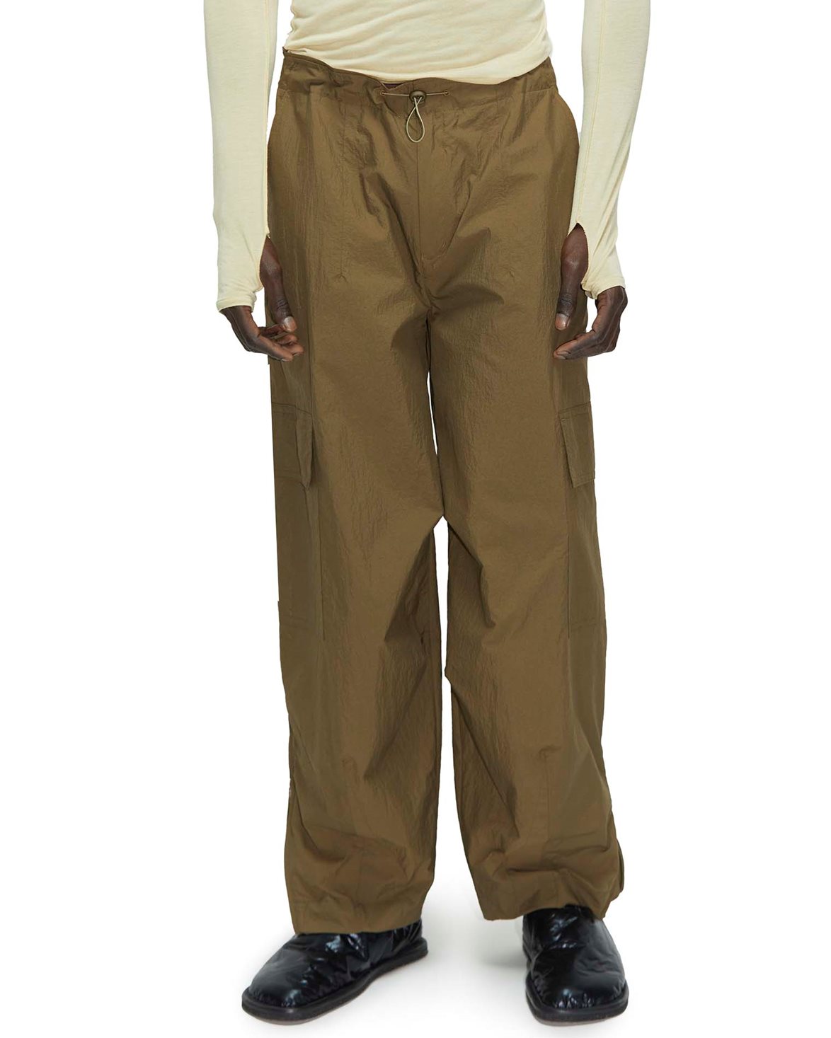 Rope Cargo Trousers Dark Khaki