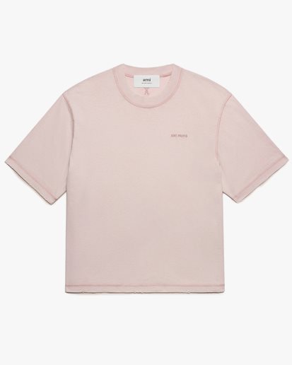 AMI Paris Fade Out Ami T-Shirt Powder Pink
