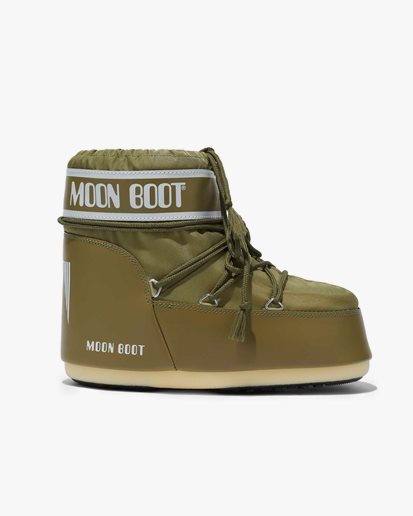 Moon Boot Icon Low Nylon Boots Khaki