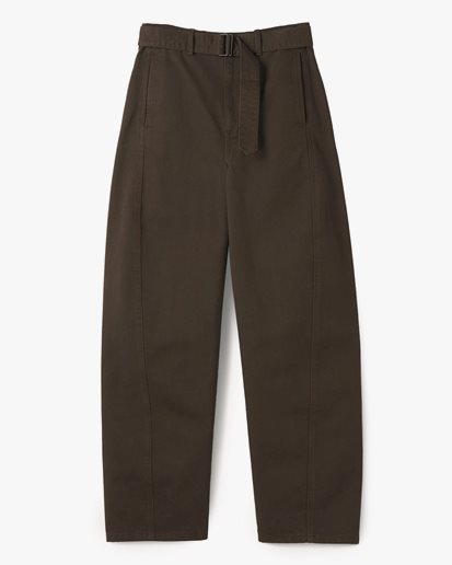 Lemaire Twisted Belted Pants Espresso