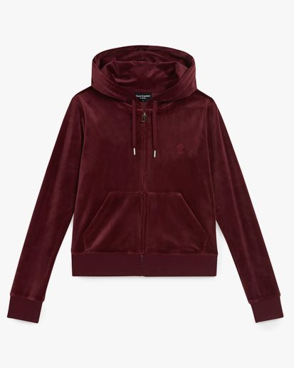 Juicy Couture Robertson Classic Velour Hoodie Tawny Port