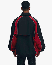System Color Block Windbreaker Red