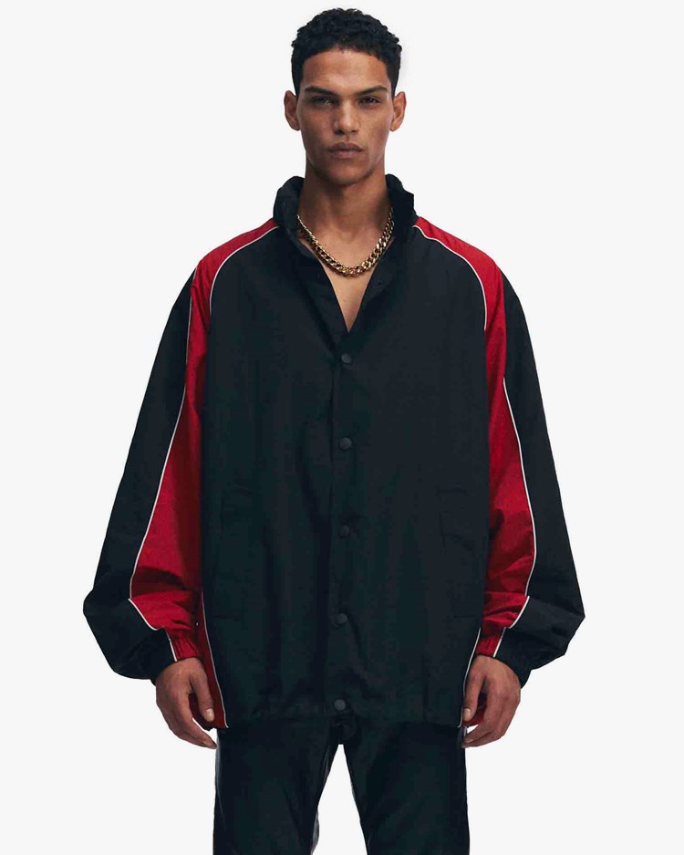 System Color Block Windbreaker Red