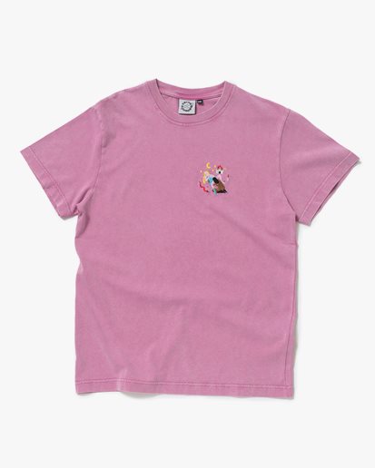 Carne Bollente Middle Edging T-Shirt Washed Pink