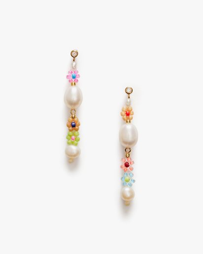 Anni Lu Mexi Flower Earrings Gold