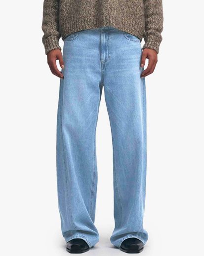 System Denim Wide Pants Blue