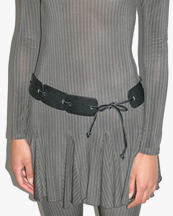 Paloma Wool Mintha Leather Belt Black