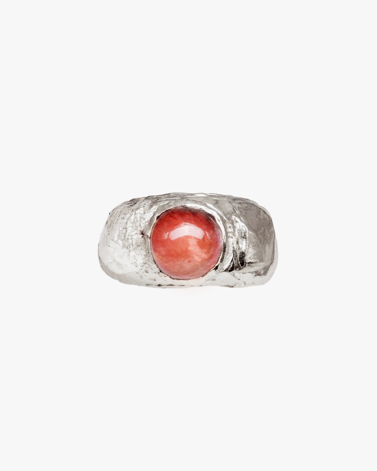 Simuero Fruto Ring Cherry Silver