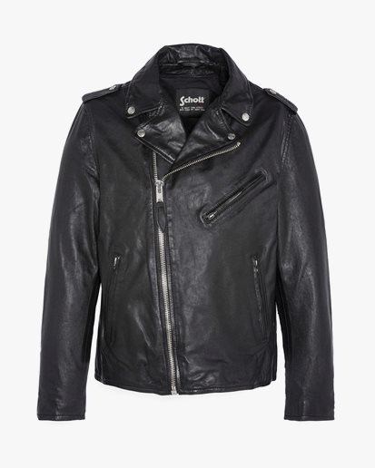 Schott Perfecto Lambskin Leather Jacket Black