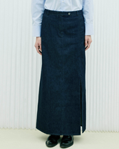 The Garment Eclipse Strap Skirt Dark Denim