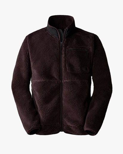 The North Face Men Extreme Pile Full Zip Jacket Coal Brown