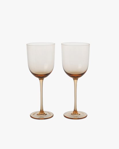 Ferm Living Host White Wine Glasses Set Of 2 Blush
