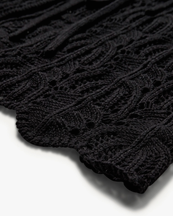 The Garment Egypt Crochet Vest Black