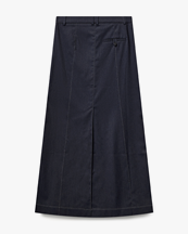 The Garment Pluto Stitch Skirt Blue Melange
