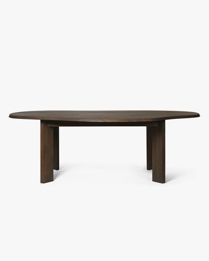 Ferm Living Contour Dining Table 220 Dark Stained Beech