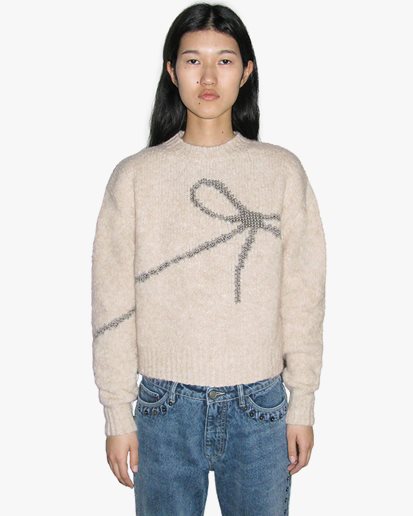 Paloma Wool Tana Knitted Sweater Ecru