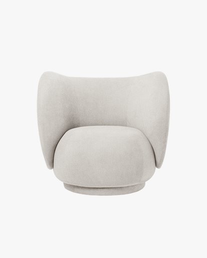 Ferm Living Rico Lounge Chair Boucle Off White
