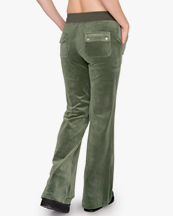 Juicy Couture Layla Low Rise Flare Pants Thyme