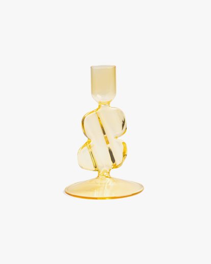 &Klevering Puddle Candle Holder Yellow