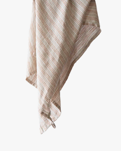 Tell me More Kitchen Towel Linen Hazelnut Stripe