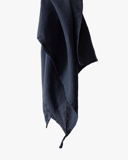 Tell Me More Kitchen Towel Linen Night Blue
