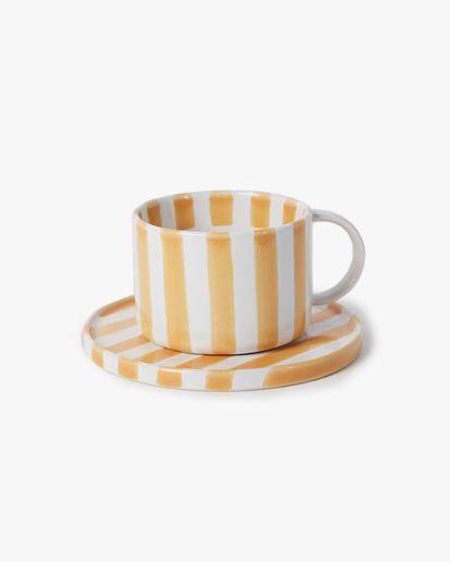 Monica Cup & Saucer Yellow
