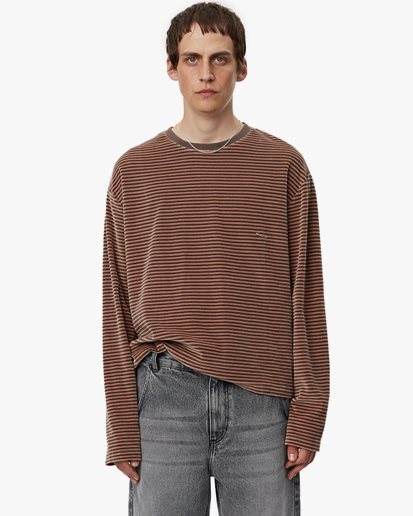 Mfpen Striped Velvet Sweater Caramel
