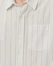Mfpen Executive Shirt Light Brown Stripe