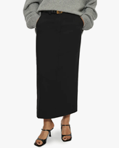 Teurn Studios Tailored Long Skirt Black