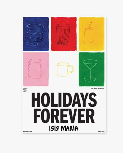 Wall Of Art Isis-Maria Holidays Forever