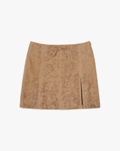Paloma Wool Vittoria Leather Skirt Beige