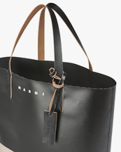 Marni Tribeca Shopping Bag Black/Cork
