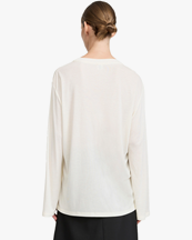 By Malene Birger Fayeh Long Sleeve T-Shirt Soft White