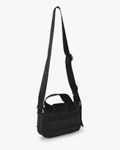 Ganni Recycled Tech Mini Satchel Bag Black