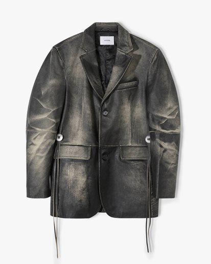 EYTYS Cameron Leather Jacket Brushed Black