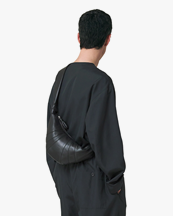 LEMAIRE Small Croissant Bag Nappa Leather Black