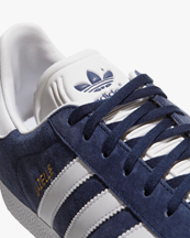 Adidas Originals Gazelle Shoes Collegiate Navy/White/Gold Metallic