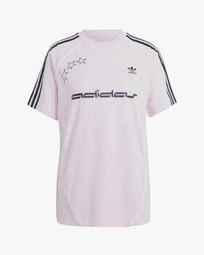 Adidas Originals Football Short Sleeve T-Shirt Clear Pink