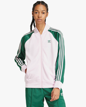 Adidas Originals Adicolor Loose Sst Track Jacket Clear Pink/Giate Green