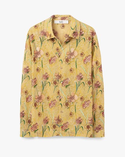 Séfr Ripley Shirt Hibiscus Yellow