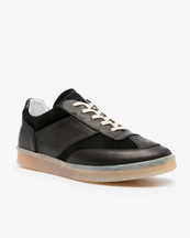 MM6 Maison Margiela 6 Court Leather Sneakers M Black