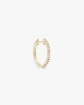 ENNUI Atelier Double Sided Diamond Hoop Black/Yellow Gold