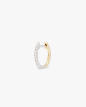 ENNUI Double Sided Diamond Hoop Yellow Gold/White Gold